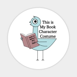 This Is My Book Character Costume Funny Pigeon Reading Magnet